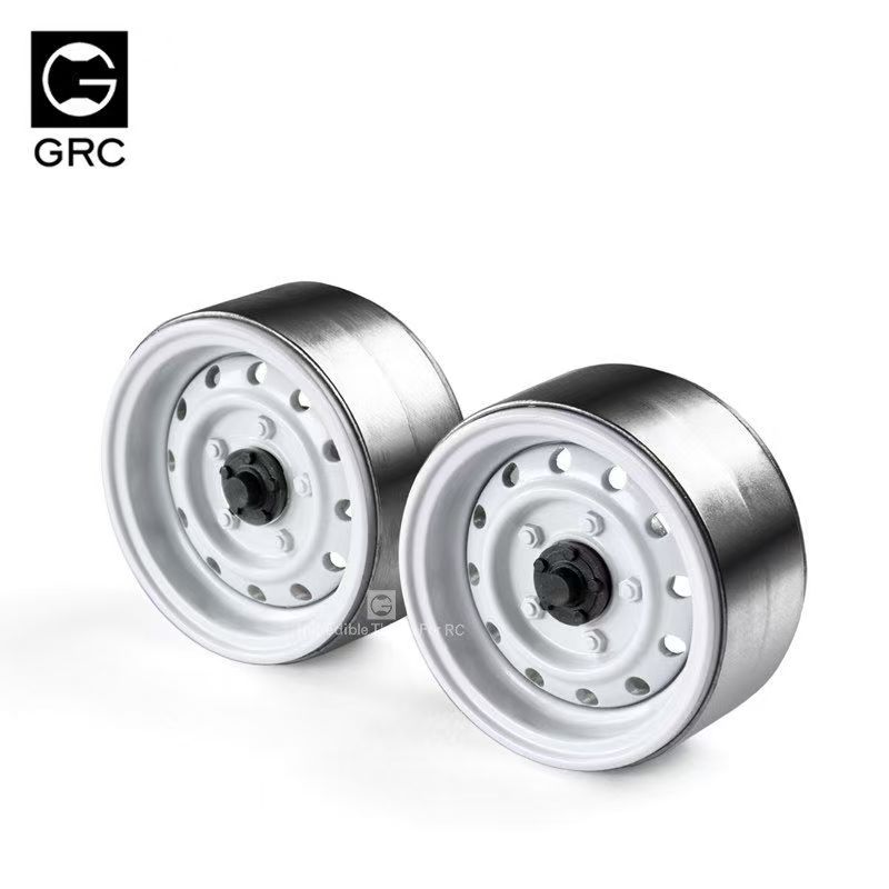 GRC 1.9" Metal Beadlock Wheels Gen3, Classic Retro Style for 1/10 RC Crawlers TRX4/SCX10/RC4WD  L01
