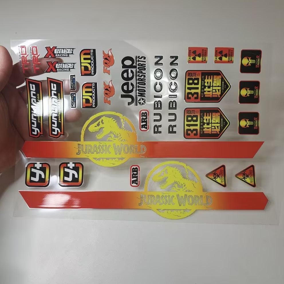 UV Transfer Decal Sticker Set for RC Crawlers XQJ-008