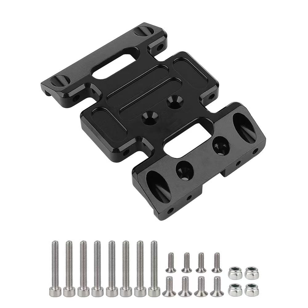  Aluminum Transmission Skid Plate for 1/10 RC Crawler SCX10 III, Gearbox Mount Chassis Upgrade Parts  BD04