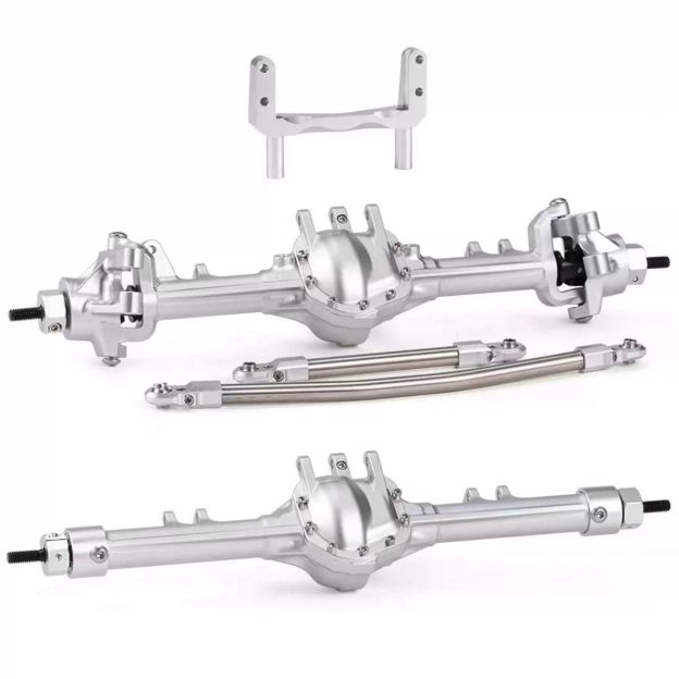 VP2 Style Pumpkin Axle Set, CNC Aluminum Straight Axle for 1/10 SCX10 RC Crawler  Q9