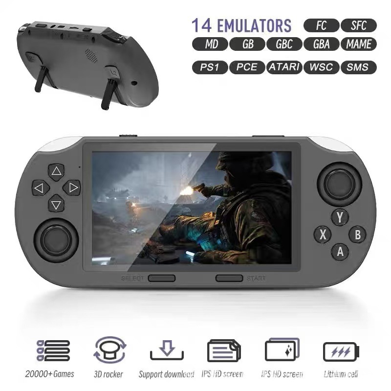 SF3000 Handheld Game Console: 4.5-inch Landscape Screen