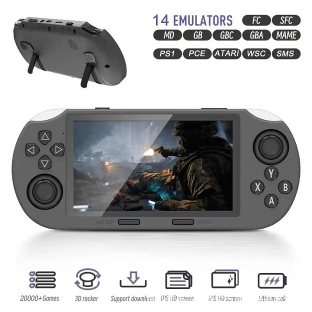 SF3000 Handheld Game Console: 4.5-inch Landscape Screen