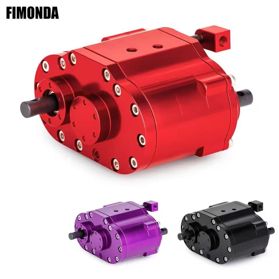 FIMONDA 2-Speed Transfer Case 46×53×32mm for 1/10 RC Crawler Axial SCX10 4WD Upgrade Part  BX3