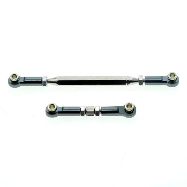 Adjustable Aluminum Alloy Servo Linkage Rod for RC Cars, M3 Ball Joint, DIY Upgrade Parts  LG08