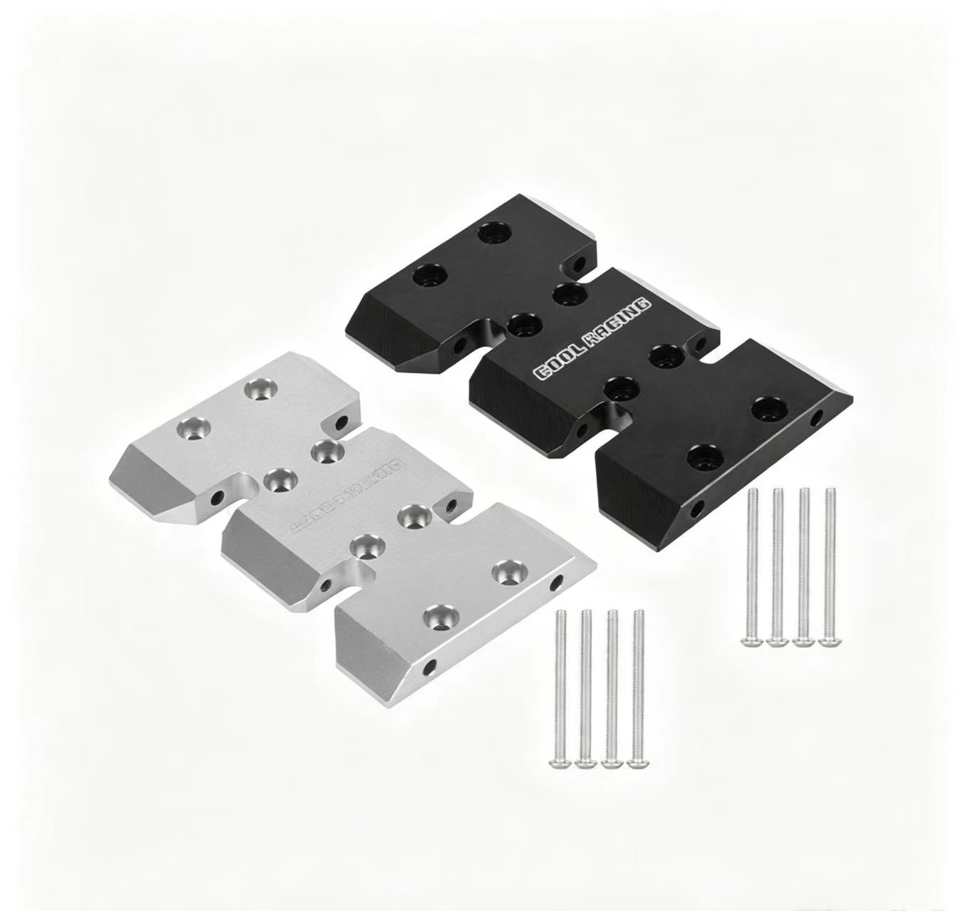 LCG Low Center of Gravity Aluminum Transmission Skid Plate for 1/10 RC Crawler Axial SCX10  BD03