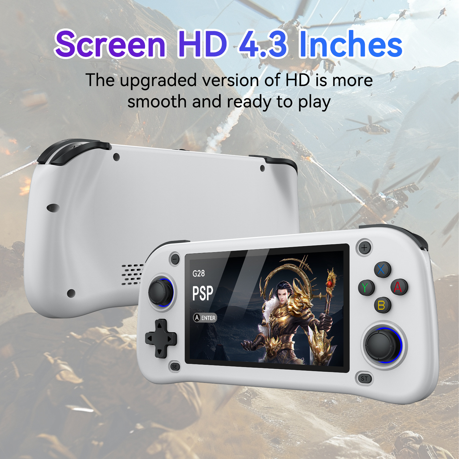 Hot-selling G28 Handheld Game Console TV Game Console 3D Home Arcade 4K HD PSPPS1 Handheld Console