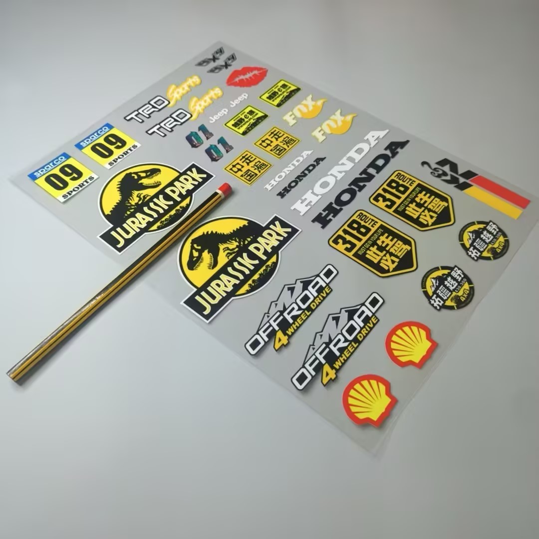 UV Transfer Decal Sticker Set for RC Crawlers XQJ-008