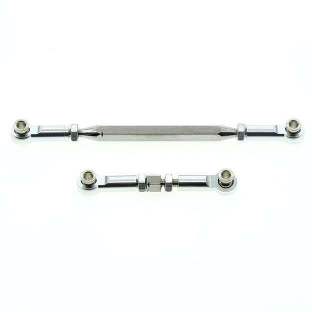Adjustable Aluminum Alloy Servo Linkage Rod for RC Cars, M3 Ball Joint, DIY Upgrade Parts  LG08