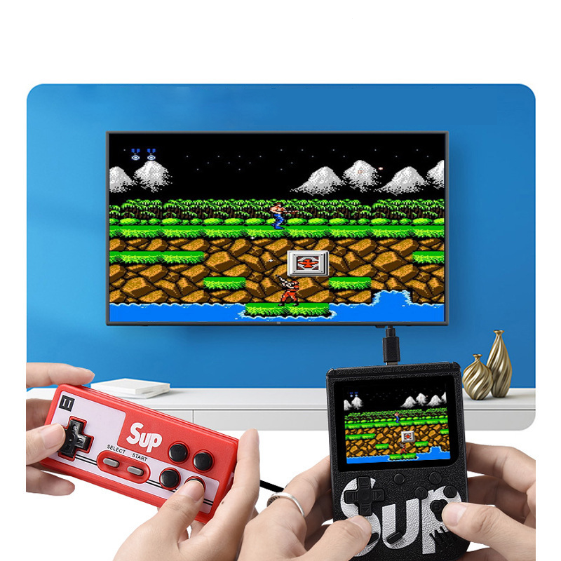 SUP Mini Handheld Game Console: Retro Nostalgic Kids' Game Console, 400-in-1 Classic 2-Player Handheld Game Console-Myzooi