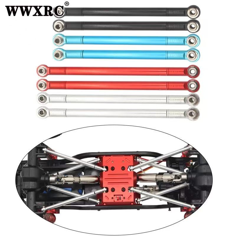 Adjustable Aluminum Steering Turnbuckles for 1/8 1/10 Scale RC Cars - Upgrade Replacement Parts  LG04