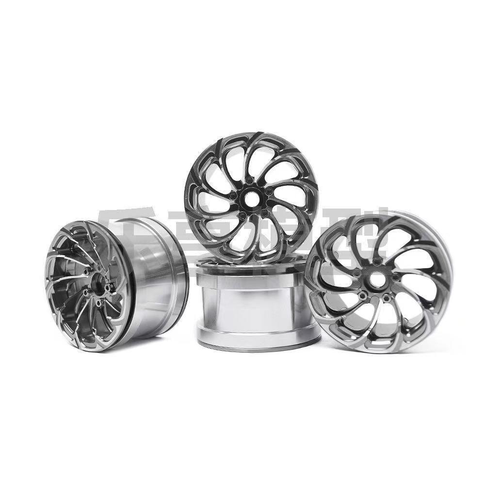 2.2" Tornado Style Metal Beadlock Wheels, CNC Aluminum RC Crawler Wheels for AXIAL SCX10 TRX4  L2