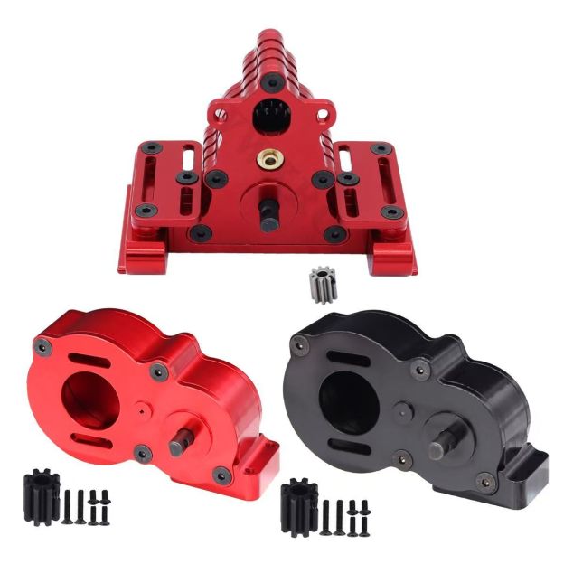 Full Metal Transmission Gearbox for 1/10 Axial SCX10 II III 90046 LCG RC Crawler Upgrade  BX4