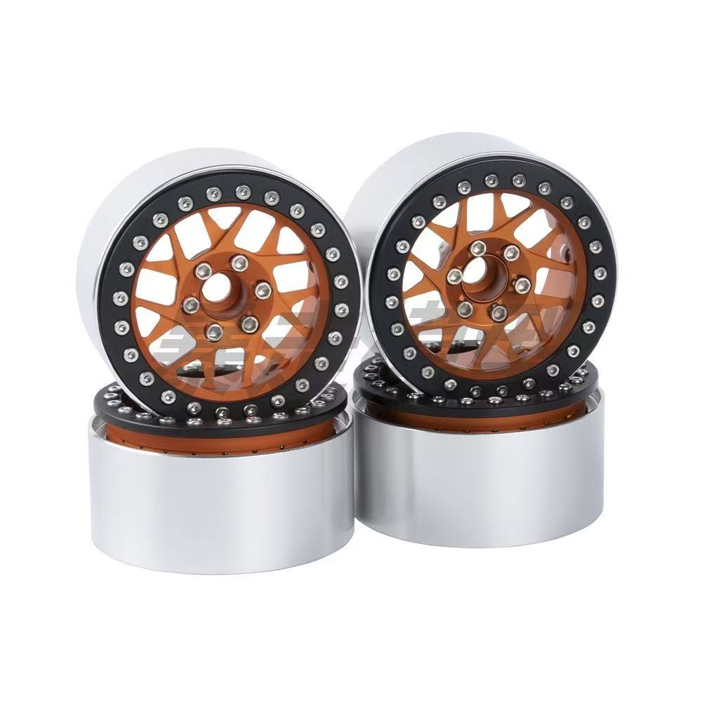 XIANGXI H8H 2.2" Aluminum Beadlock Wheels for 1/10 RC Crawlers - Compatible with SCX10, YK & More L3