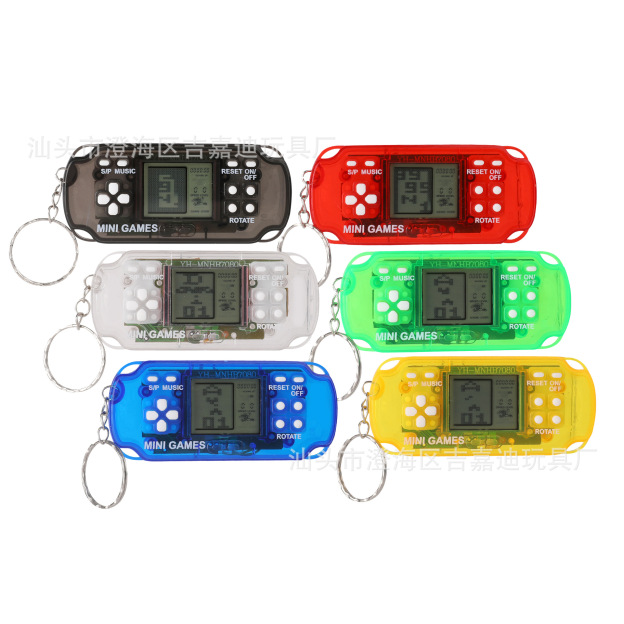 Cross-Border Tetris Game Console Mini Handheld Controller PSP Electronic Game Console Keychain Pendant Hot Sale-Myzooi