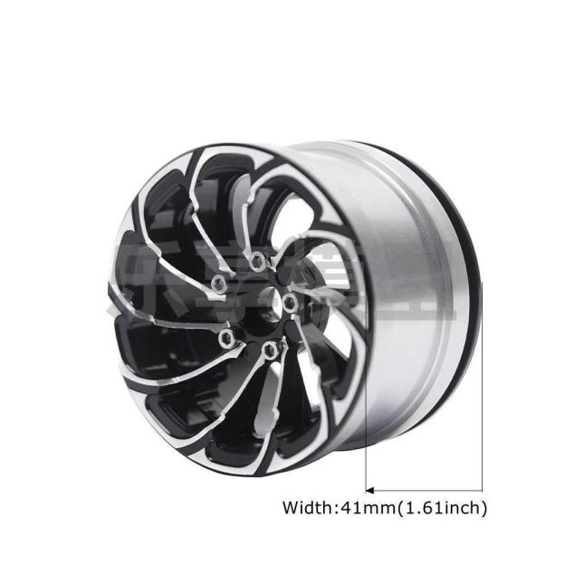 2.2" Tornado Style Metal Beadlock Wheels, CNC Aluminum RC Crawler Wheels for AXIAL SCX10 TRX4  L2