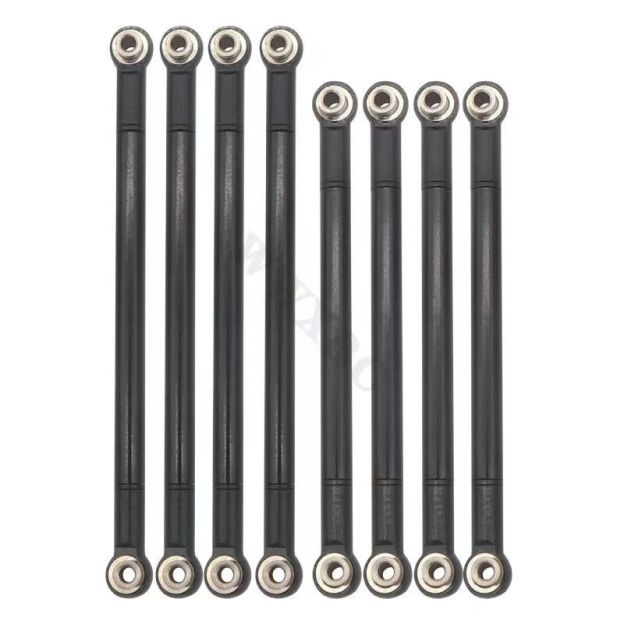 Adjustable Aluminum Steering Turnbuckles for 1/8 1/10 Scale RC Cars - Upgrade Replacement Parts  LG04