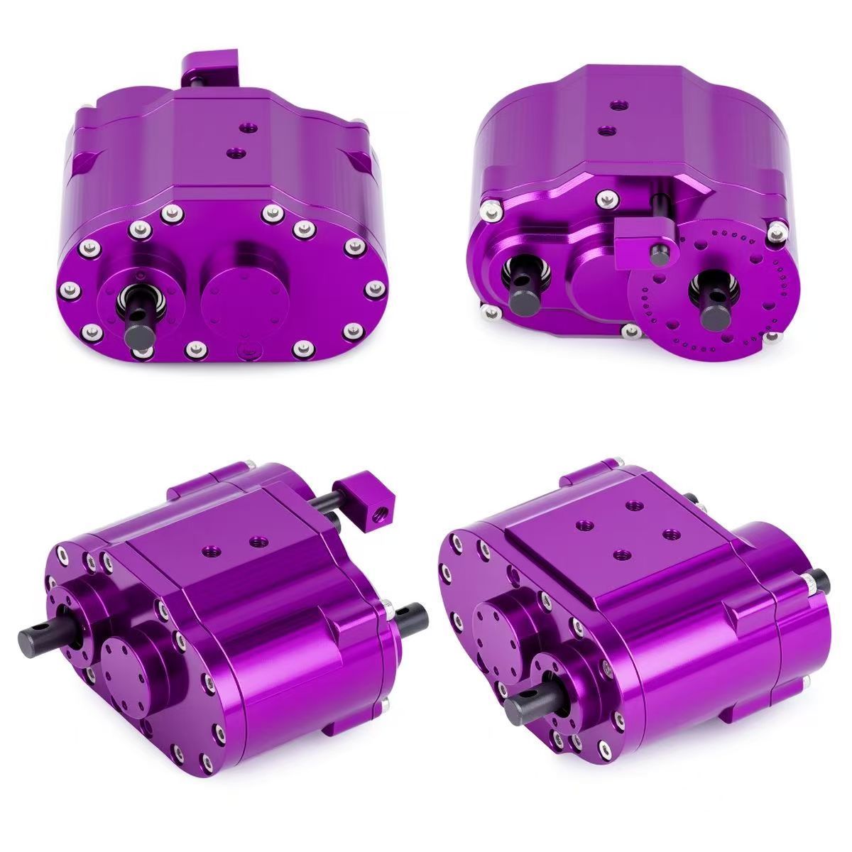 FIMONDA 2-Speed Transfer Case 46×53×32mm for 1/10 RC Crawler Axial SCX10 4WD Upgrade Part  BX3