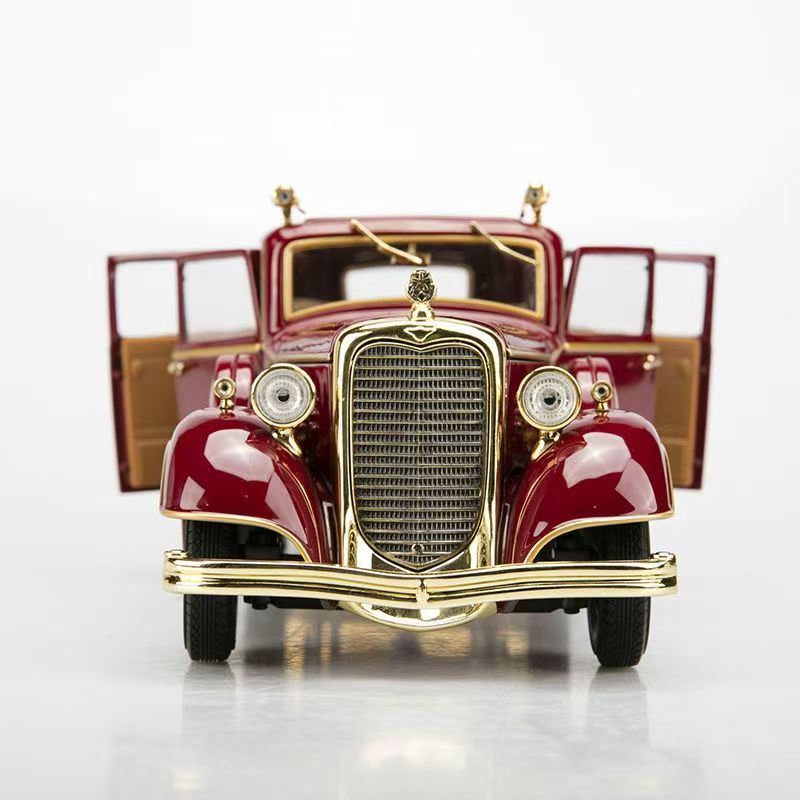 Yugu Original 1:18 Puyi Dragon Car Alloy Model, Simulation Vintage Car Collectible Display   ZM3