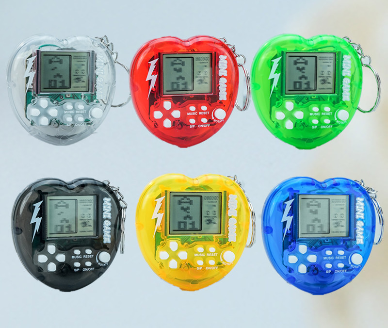 Cross-Border Tetris Game Console Mini Handheld Controller PSP Electronic Game Console Keychain Pendant Hot Sale-Myzooi