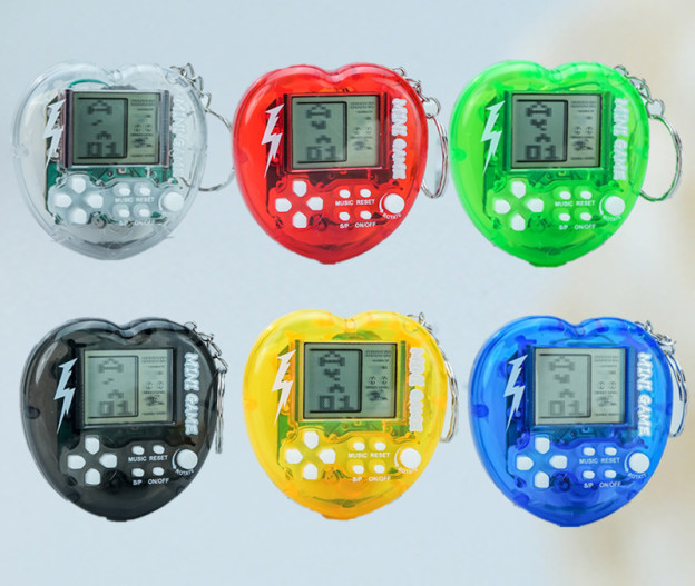 Cross-Border Tetris Game Console Mini Handheld Controller PSP Electronic Game Console Keychain Pendant Hot Sale-Myzooi