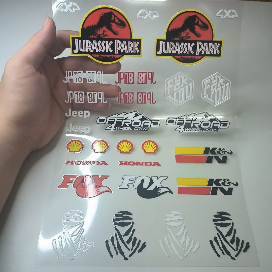 UV Transfer Decal Sticker Set for RC Crawlers XQJ-008