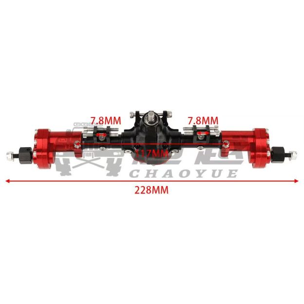 1/10 RC Crawler Aluminum Portal Axle Set for Axial SCX10 II 90046 / 90047  Q10