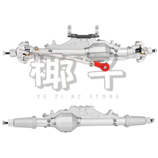 CNC Aluminum Front & Rear Axle Set for 1/10 Axial RR10 WRAITH RC Crawler  Q05