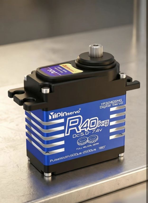Yipinservo R40KG Digital Servo - 40kg High Torque Metal Gear Core Motor for RC Cars & Robotic Arms  DJ4