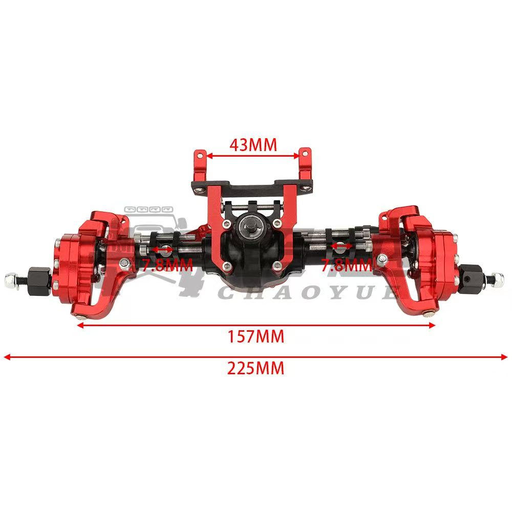 1/10 RC Crawler Aluminum Portal Axle Set for Axial SCX10 II 90046 / 90047  Q10
