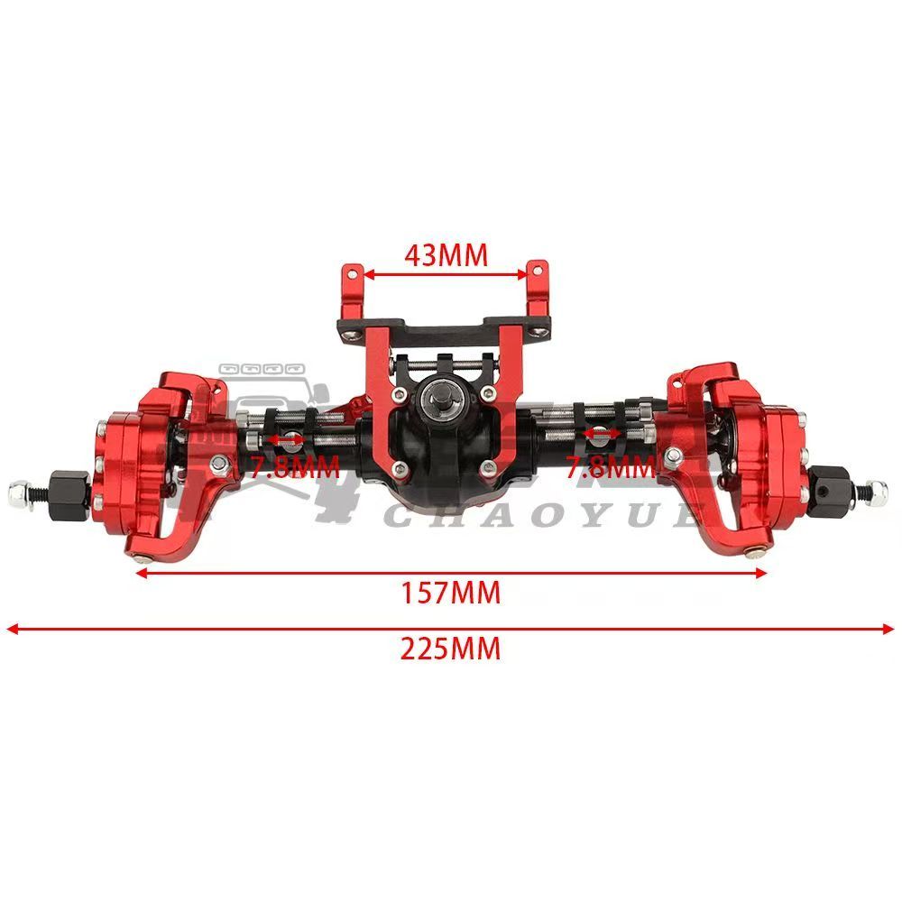 1/10 RC Crawler Aluminum Portal Axle Set for Axial SCX10 II 90046 / 90047  Q10