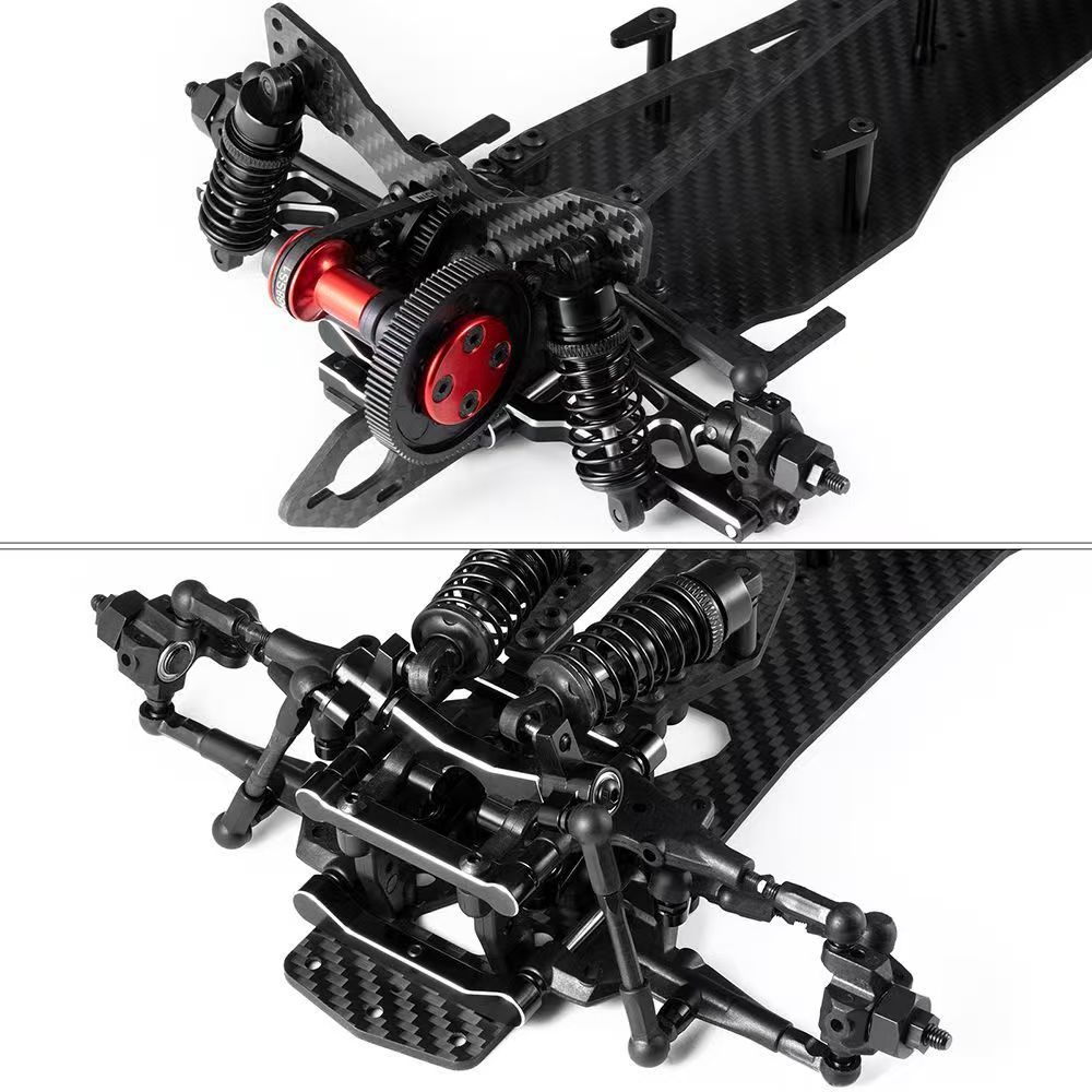 Sakura D5S 1/10 RWD Drift Chassis RC Car OP Upgraded Metal Belt-Driven Frame  DB14