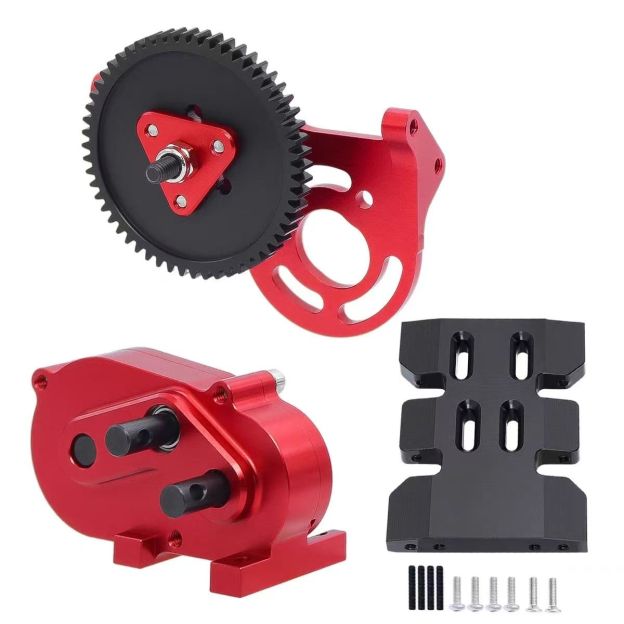 LCG Metal Chassis with Front Transmission for 1/10 RC Crawler, Compatible with SCX10 Pro / Capra  DB17