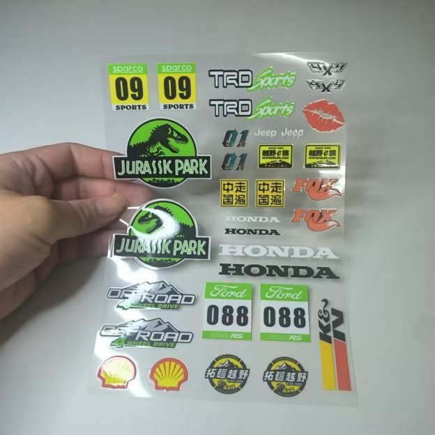 UV Transfer Decal Sticker Set for RC Crawlers XQJ-008
