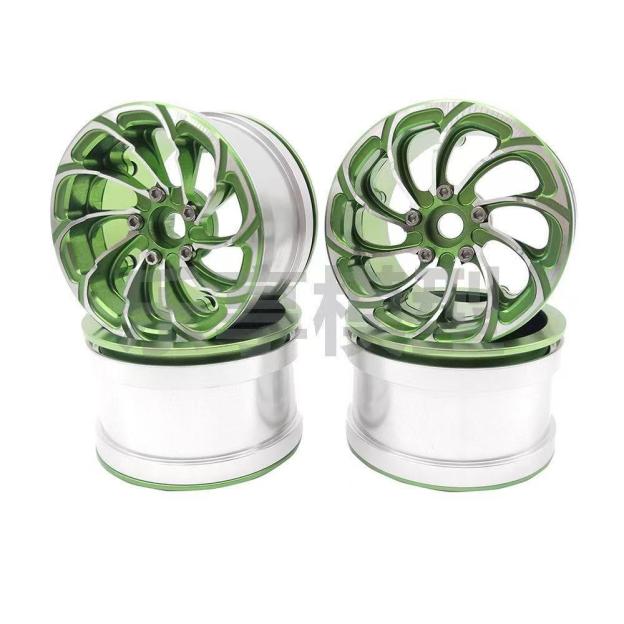 2.2" Tornado Style Metal Beadlock Wheels, CNC Aluminum RC Crawler Wheels for AXIAL SCX10 TRX4  L2