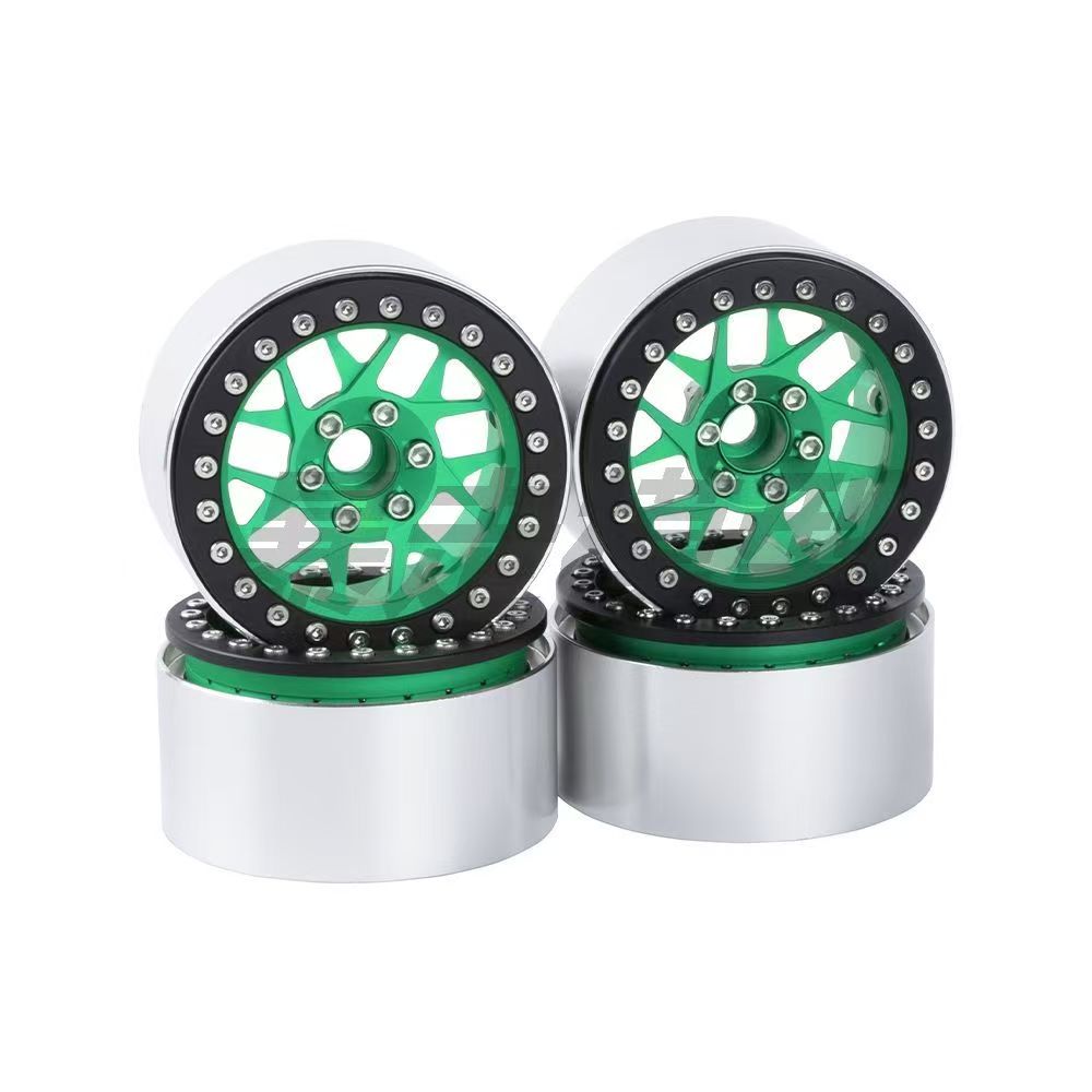 XIANGXI H8H 2.2" Aluminum Beadlock Wheels for 1/10 RC Crawlers - Compatible with SCX10, YK & More L3