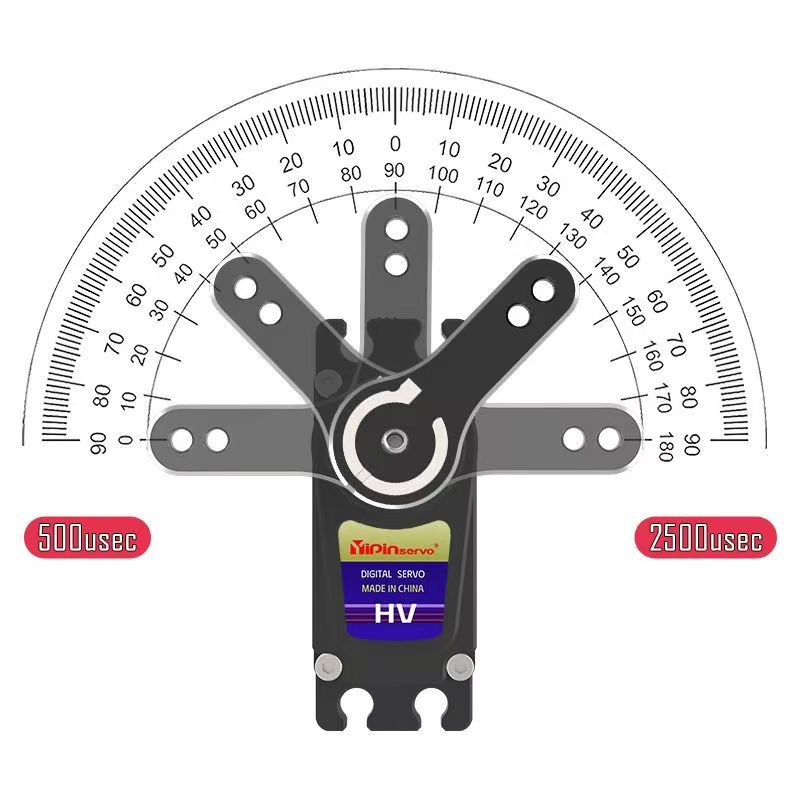 Yipinservo R40KG Digital Servo - 40kg High Torque Metal Gear Core Motor for RC Cars & Robotic Arms  DJ4