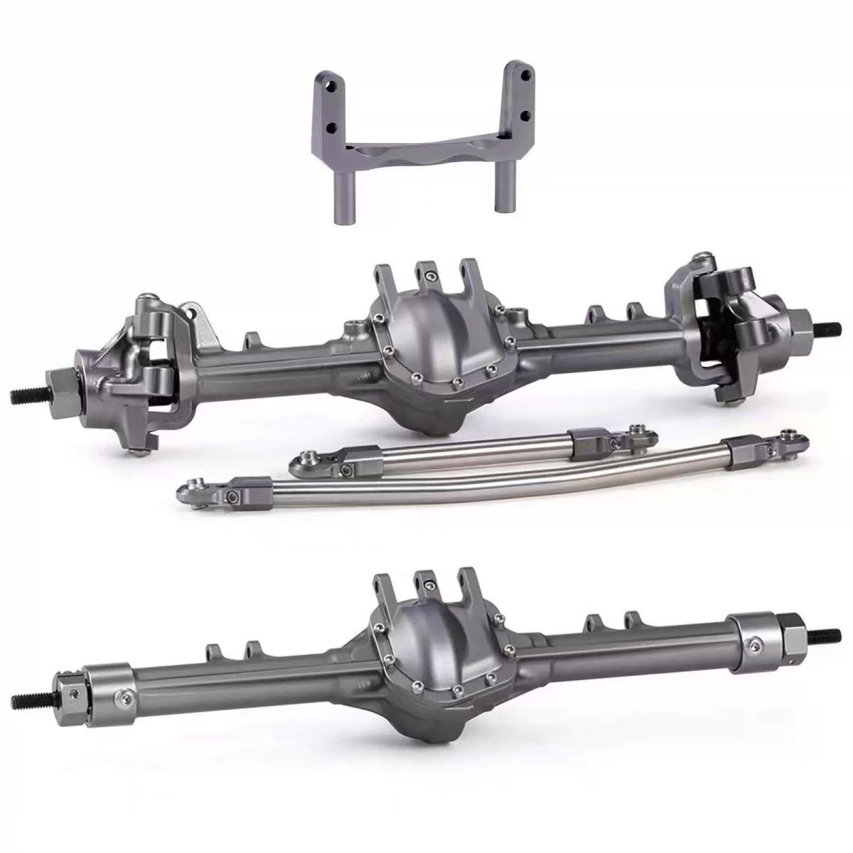 VP2 Style Pumpkin Axle Set, CNC Aluminum Straight Axle for 1/10 SCX10 RC Crawler  Q9