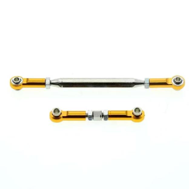 Adjustable Aluminum Alloy Servo Linkage Rod for RC Cars, M3 Ball Joint, DIY Upgrade Parts  LG08