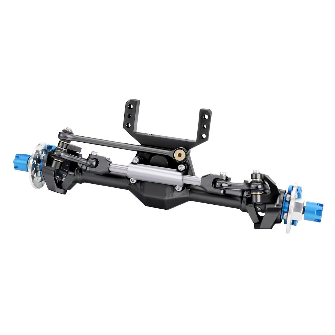 +9mm Aluminum Front & Rear Straight Axle Set with Hydraulic Links for 1/24 RC Crawler SCX24 90081 C10 JEEP  Q6