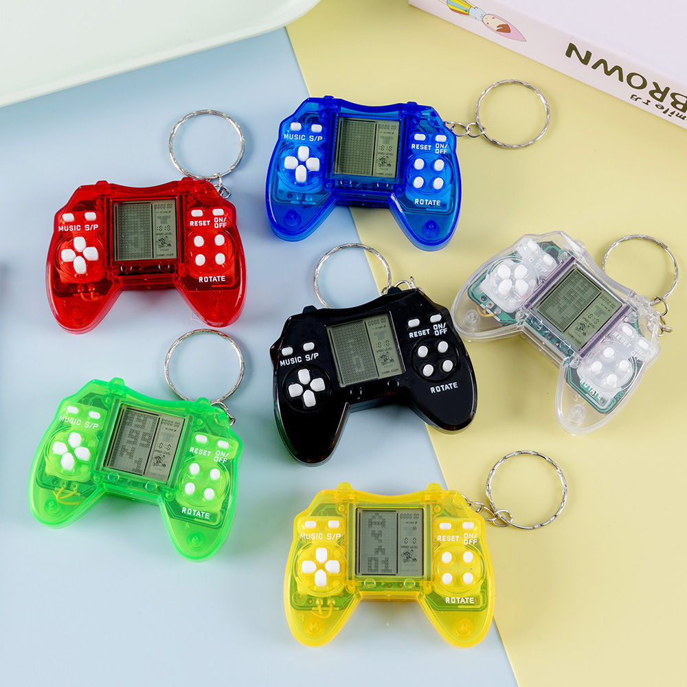 Cross-Border Tetris Game Console Mini Handheld Controller PSP Electronic Game Console Keychain Pendant Hot Sale-Myzooi