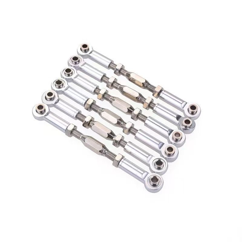 Adjustable Aluminum Steering Turnbuckles for 1/8 1/10 Scale RC Cars - Upgrade Replacement Parts  LG03