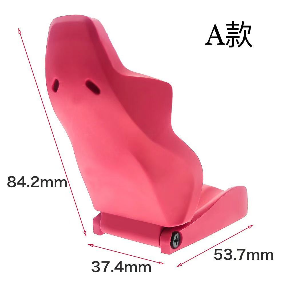 1/10 Scale RC Model Car Racing Seat, Simulation Cockpit Accessory for TRX4 SCX10 III 90046 Ghost Crawler Upgrades  Y1
