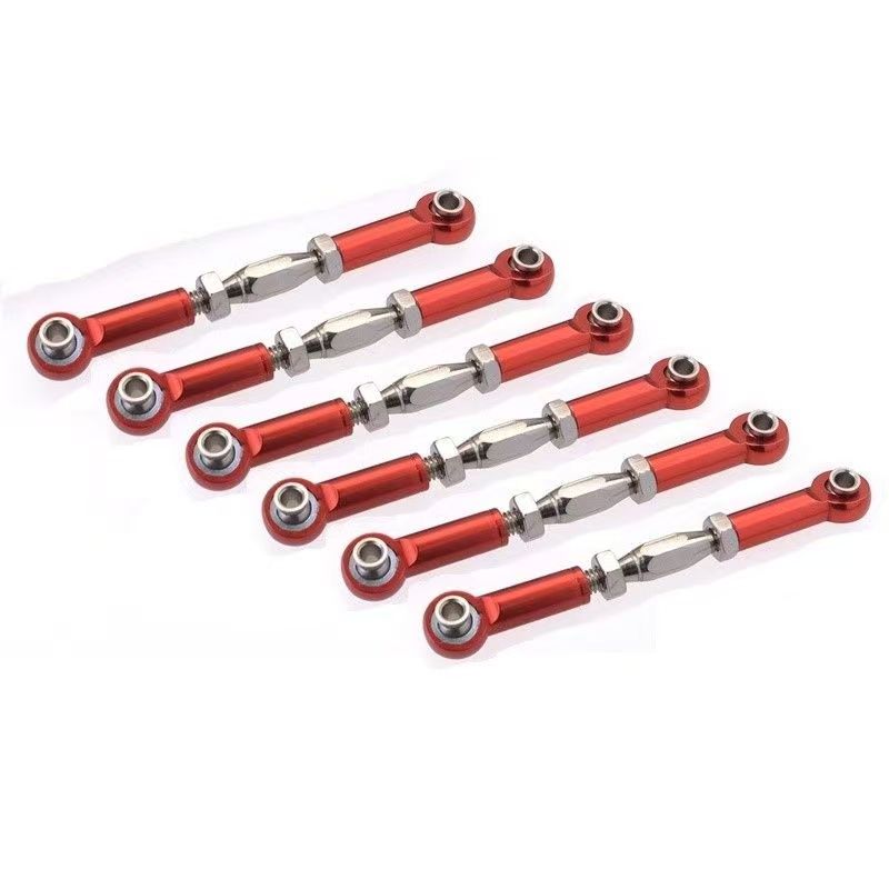 Adjustable Aluminum Steering Turnbuckles for 1/8 1/10 Scale RC Cars - Upgrade Replacement Parts  LG03