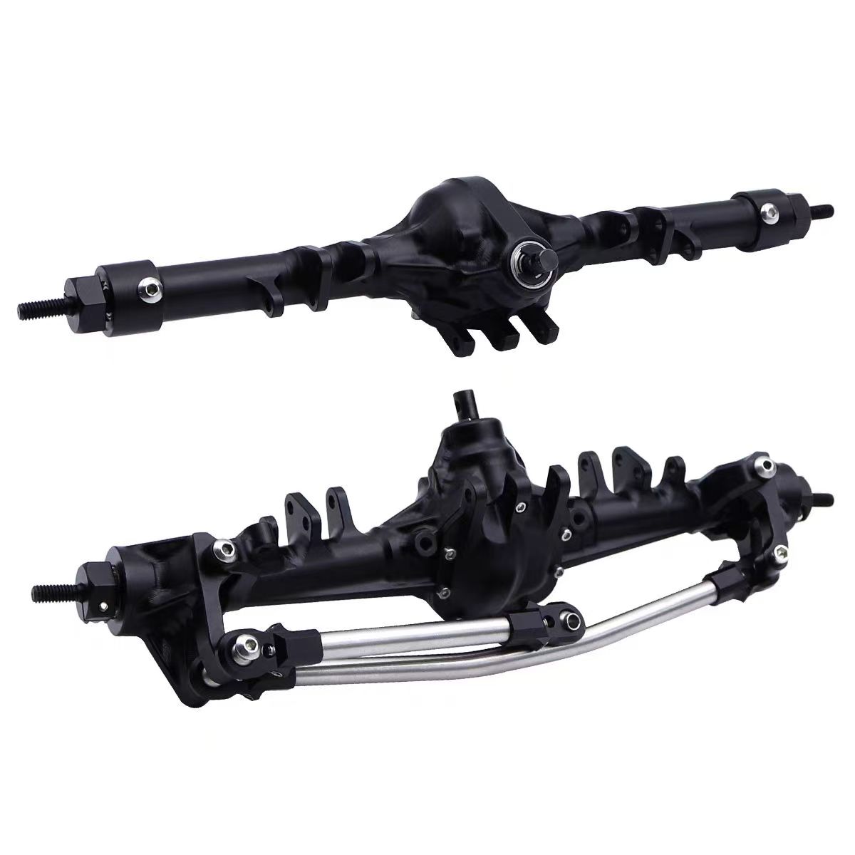 VP2 Style Pumpkin Axle Set, CNC Aluminum Straight Axle for 1/10 SCX10 RC Crawler  Q9