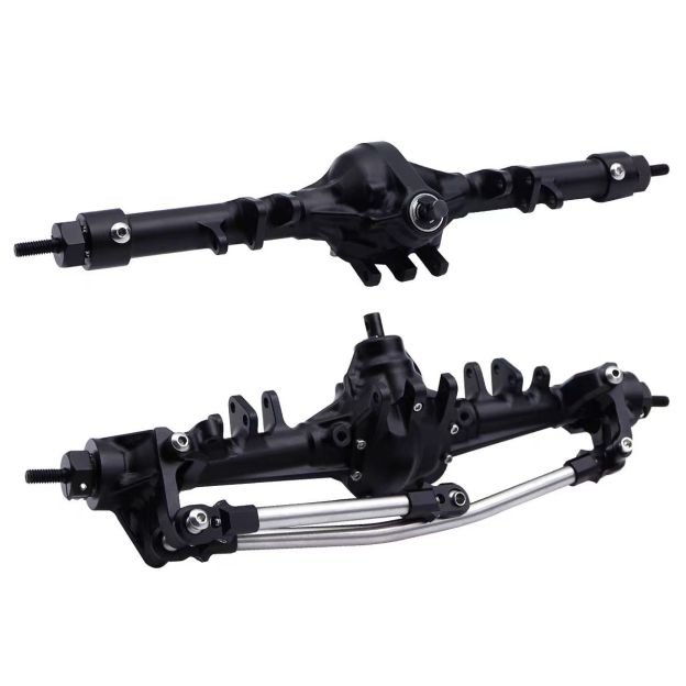 VP2 Style Pumpkin Axle Set, CNC Aluminum Straight Axle for 1/10 SCX10 RC Crawler  Q9