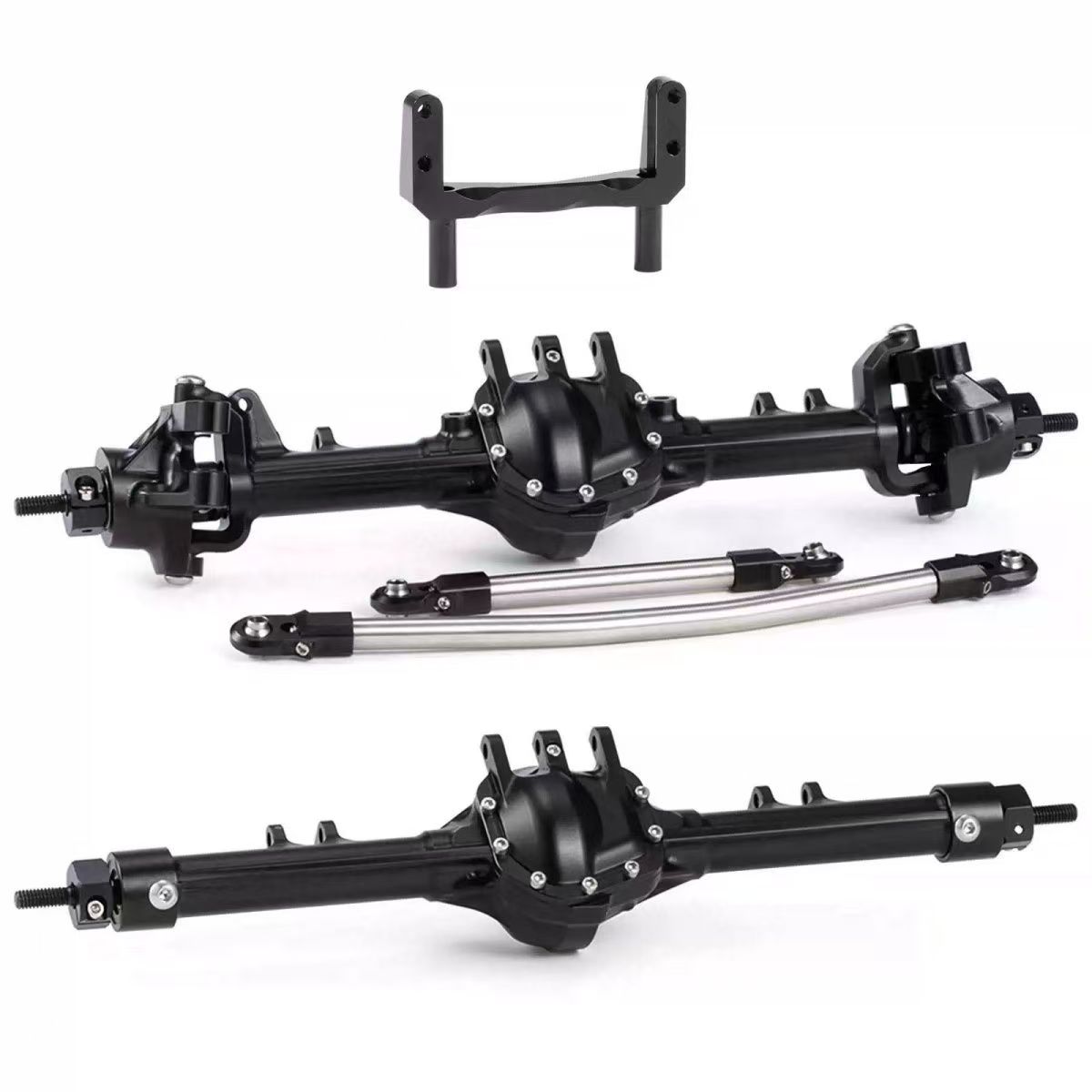 VP2 Style Pumpkin Axle Set, CNC Aluminum Straight Axle for 1/10 SCX10 RC Crawler  Q9