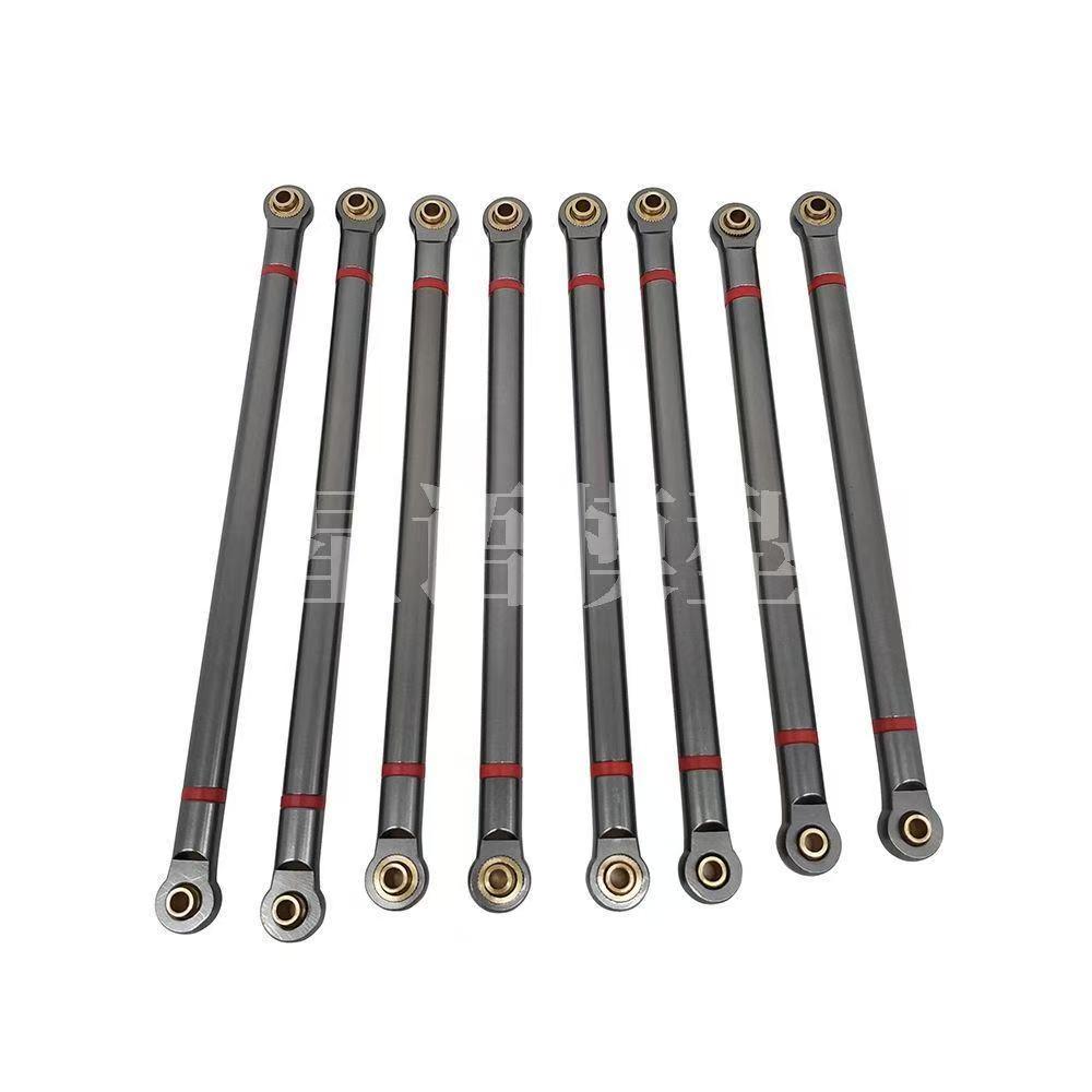 8PCS Aluminum Alloy Linkage Rod Set for 1/10 Axial SCX10 313mm Wheelbase RC Crawlers  GL05
