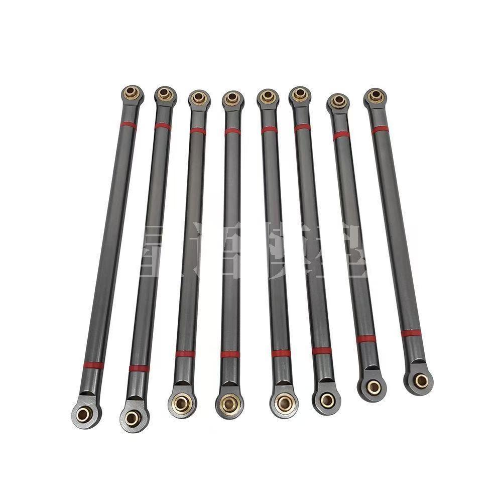 8PCS Aluminum Alloy Linkage Rod Set for 1/10 Axial SCX10 313mm Wheelbase RC Crawlers  GL05