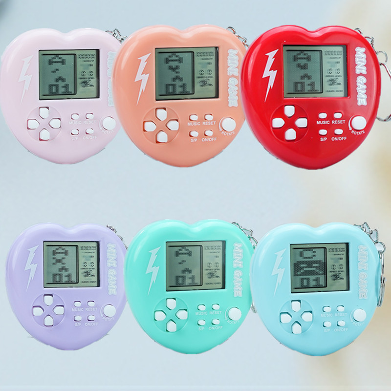 Cross-Border Tetris Game Console Mini Handheld Controller PSP Electronic Game Console Keychain Pendant Hot Sale-Myzooi