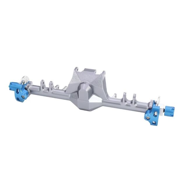 +9mm Aluminum Front & Rear Straight Axle Set with Hydraulic Links for 1/24 RC Crawler SCX24 90081 C10 JEEP  Q6